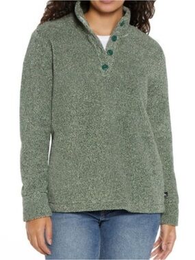 Eddie Bauer Green Pullover Fleece Size Medium